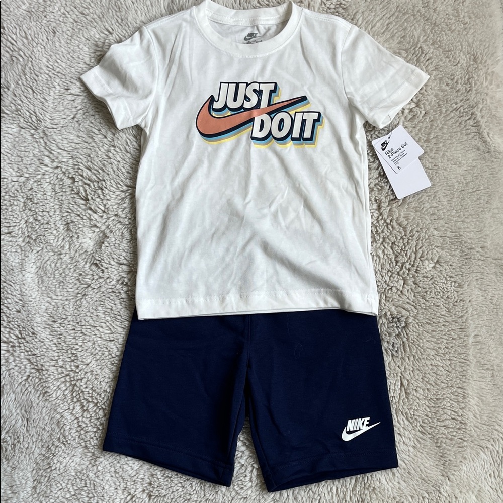 Nike Kids Matching Set - Navy and White